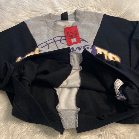 Los Angeles Lakers Women's Sweater - Gray and Black and purple size L brand new - Picture 8 of 12